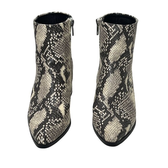 Madden Girl Faux Leather Snake Print Ankle Booties Women’s 6 Block Heel - Picture 3 of 13